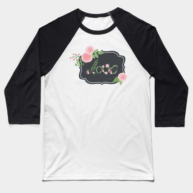Love Flower Baseball T-Shirt by Shop Ovov